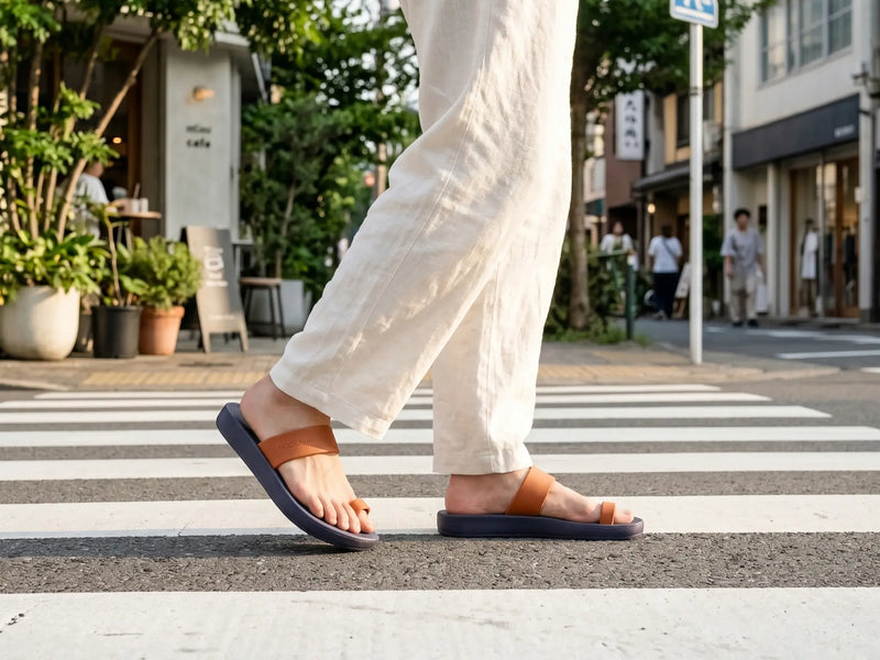 夏のサンダルコーディネート