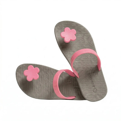 Muse - Flower / Grey - Light Pink