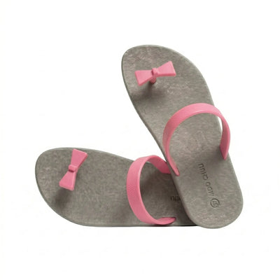Muse - Ribbon / Grey - Light Pink