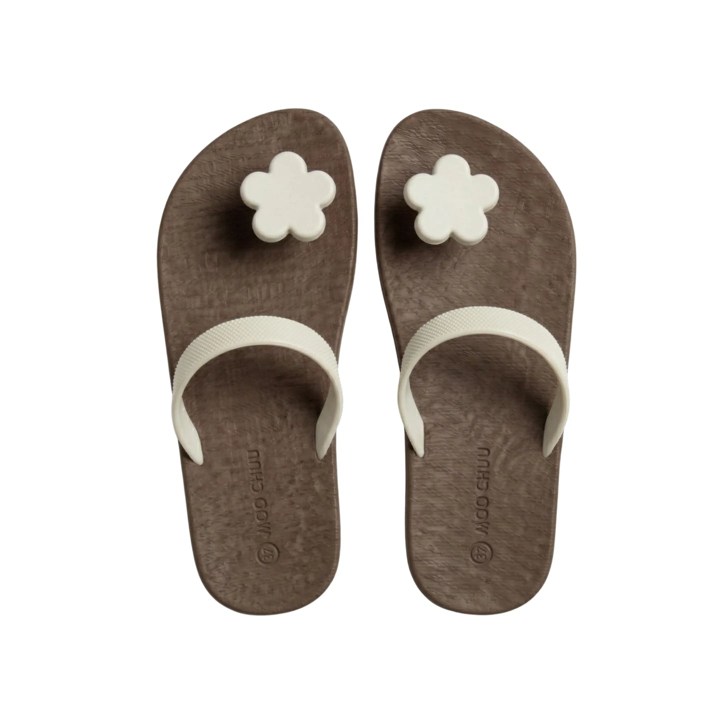 view:top;variant:flower|brown - white