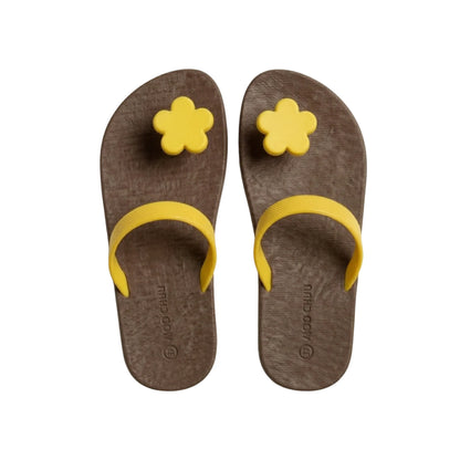 view:top;variant:flower|brown - yellow