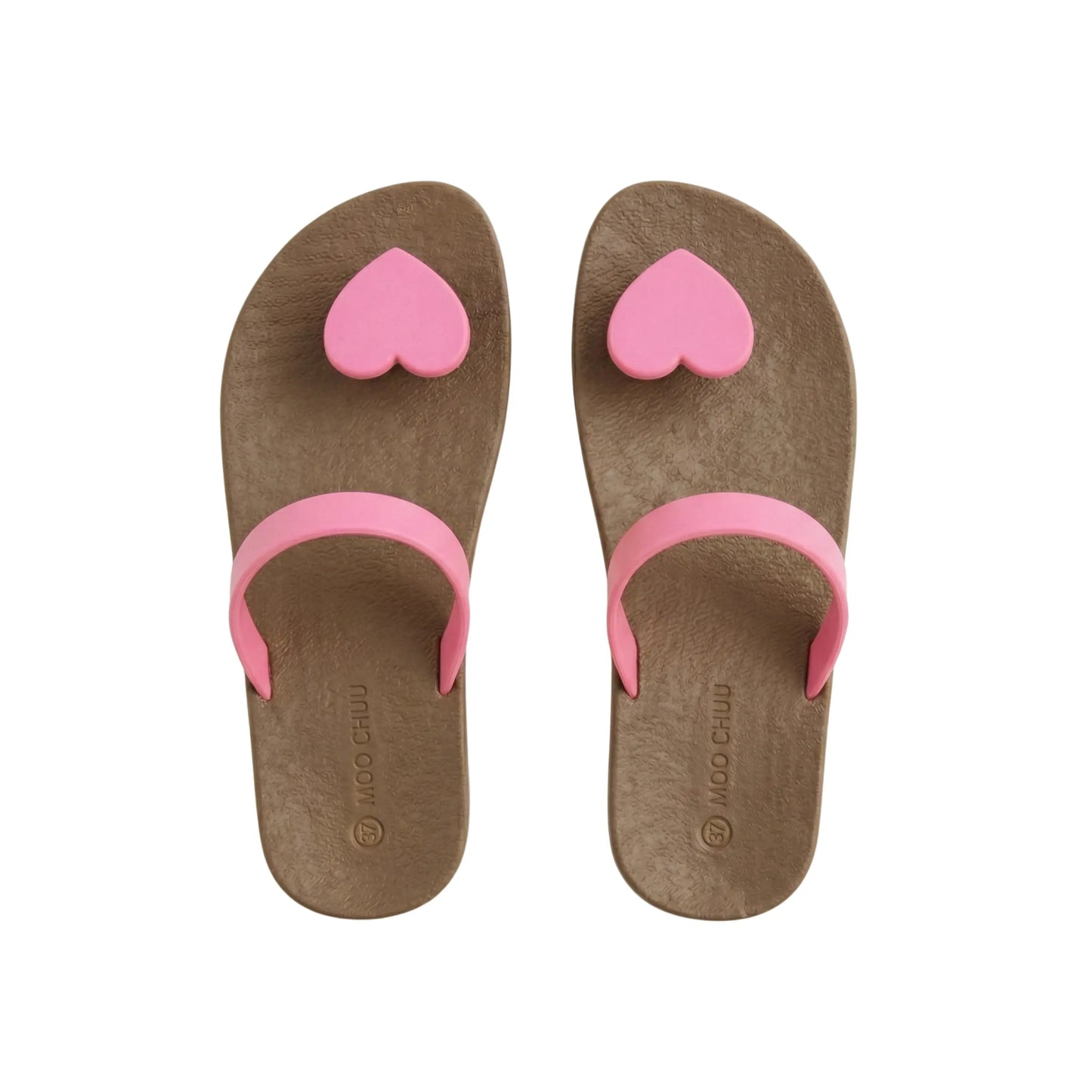 view:top;variant:heart|brown - light pink