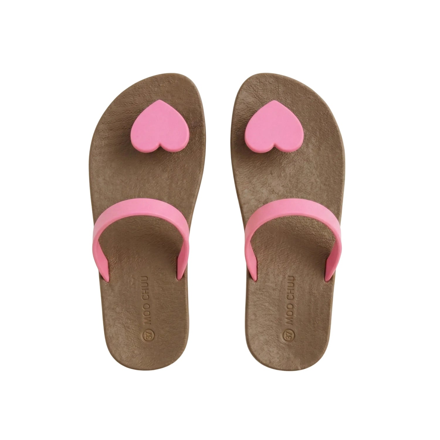 view:top;variant:heart|brown - light pink