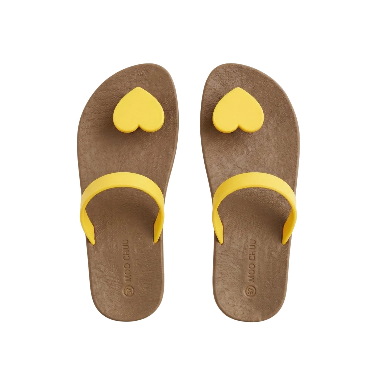 view:top;variant:heart|brown - yellow