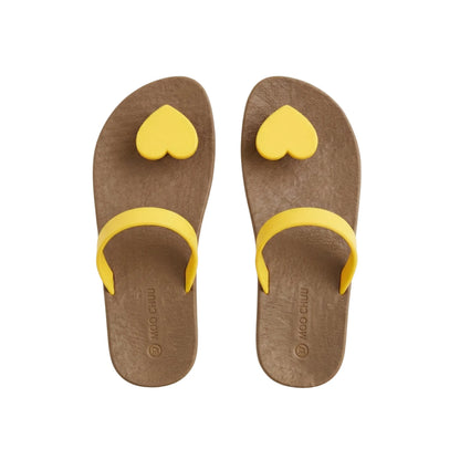 view:top;variant:heart|brown - yellow