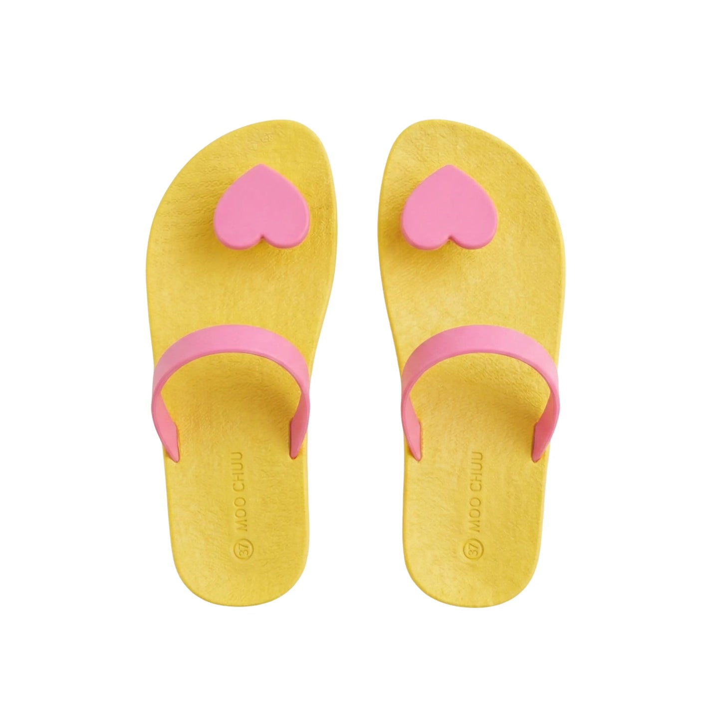 view:top;variant:heart|yellow - light pink