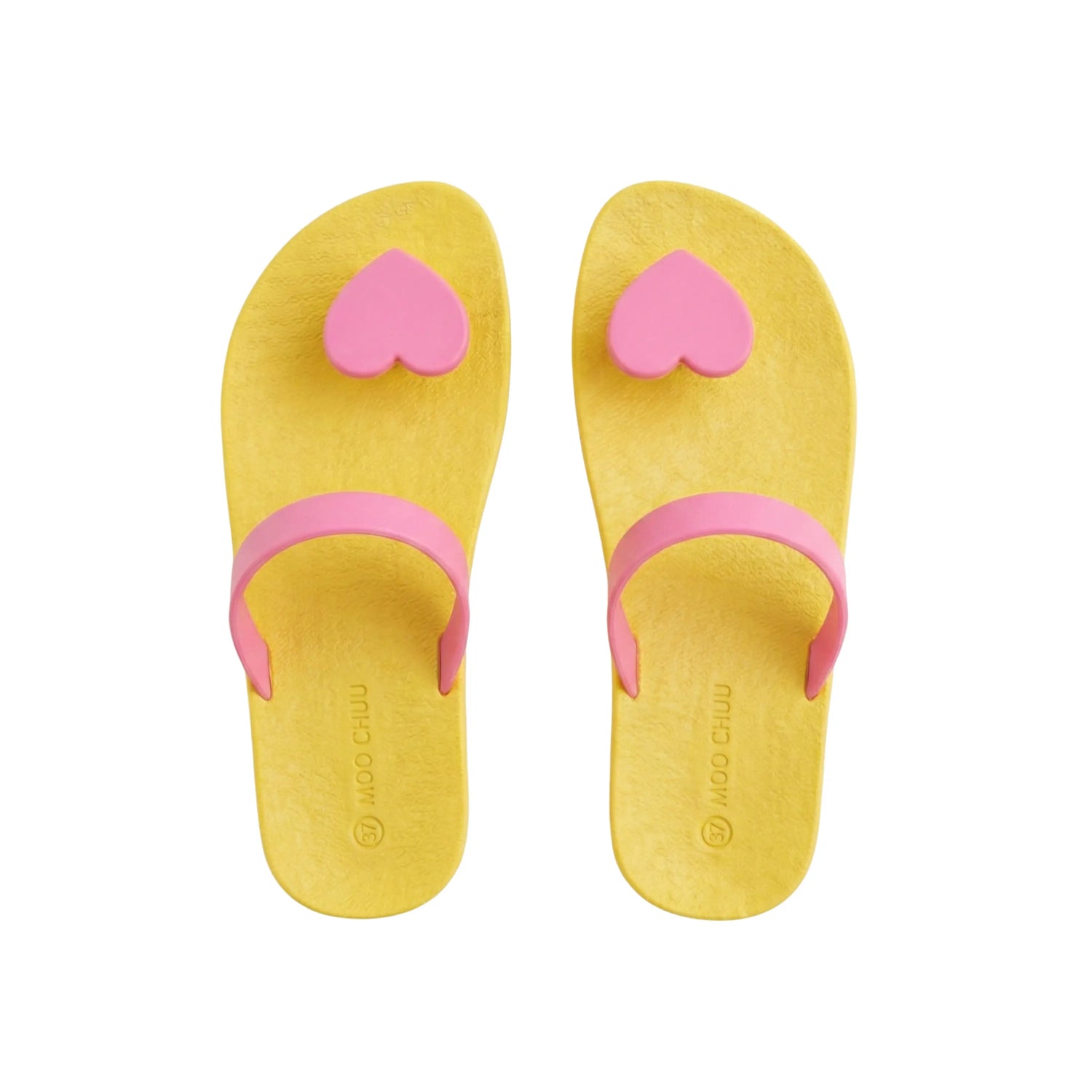 view:top;variant:heart|yellow - light pink