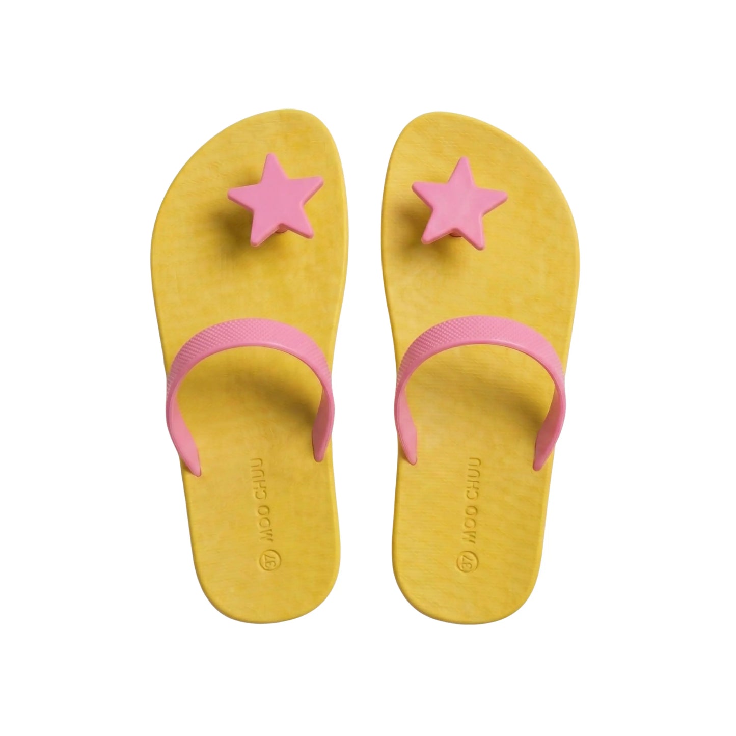 view:top;variant:star|yellow - light pink